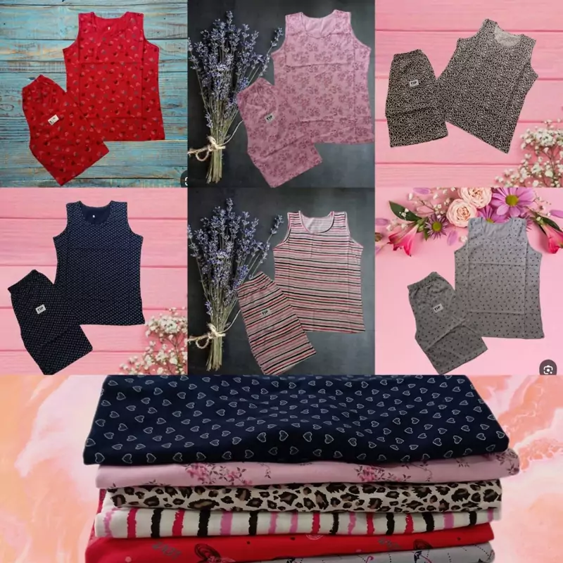 تاپ و شلوارک سوپر پنبه اعلا زنانه